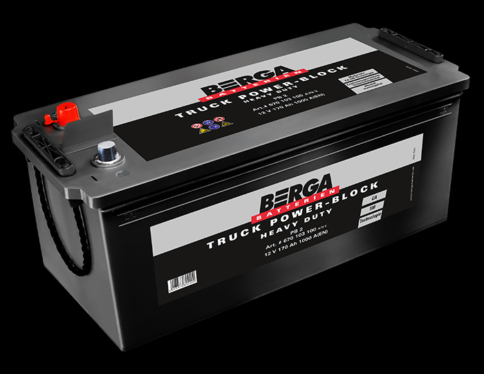 BERGA Autobatterie AGM Start-Stop 12V 80Ah